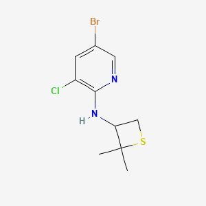 5-Bromo-3-chloro-N-(2,2-dimethylthietan-3-yl)pyridin-2-amine