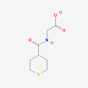 molecular formula C8H13NO3S B15228127 (Tetrahydro-2H-thiopyran-4-carbonyl)glycine 