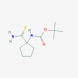 tert-butyl N-(1-carbamothioylcyclopentyl)carbamate