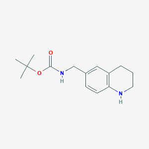 molecular formula C15H22N2O2 B1522816 tert-butyl N-(1,2,3,4-tetrahydroquinolin-6-ylmethyl)carbamate CAS No. 1269152-71-7