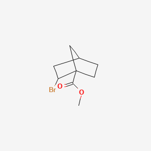 molecular formula C9H13BrO2 B15228175 Methyl 2-bromobicyclo[2.2.1]heptane-1-carboxylate 