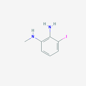 molecular formula C7H9IN2 B15228184 3-Iodo-N1-methylbenzene-1,2-diamine 