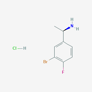 (1R)-1-(3-bromo-4-fluorophenyl)ethan-1-amine hydrochloride