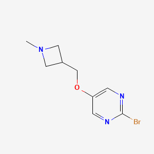 molecular formula C9H12BrN3O B15228221 2-Bromo-5-((1-methylazetidin-3-yl)methoxy)pyrimidine 