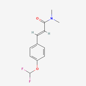 (E)-3-[4-(difluoromethoxy)phenyl]-N,N-dimethylprop-2-enamide