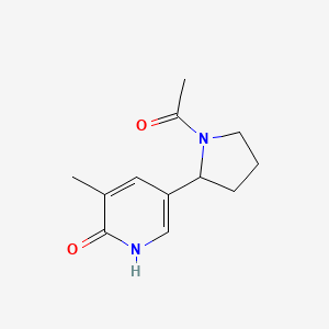 5-(1-Acetylpyrrolidin-2-yl)-3-methylpyridin-2(1H)-one