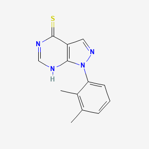 molecular formula C13H12N4S B15228233 1-(2,3-Dimethylphenyl)-1H-pyrazolo[3,4-d]pyrimidine-4-thiol 