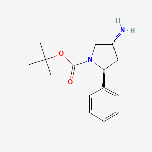 (2S,4R)-tert-Butyl 4-amino-2-phenylpyrrolidine-1-carboxylate