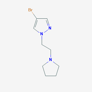 4-bromo-1-[2-(pyrrolidin-1-yl)ethyl]-1H-pyrazole