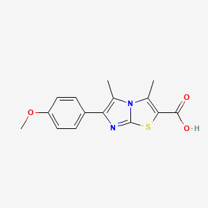 6-(4-Methoxyphenyl)-3,5-dimethylimidazo[2,1-b]thiazole-2-carboxylic acid