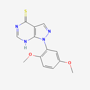 1-(2,5-Dimethoxyphenyl)-1H-pyrazolo[3,4-d]pyrimidine-4-thiol