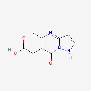 2-{5-methyl-7-oxo-4H,7H-pyrazolo[1,5-a]pyrimidin-6-yl}acetic acid