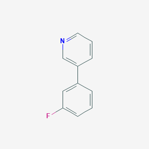 molecular formula C11H8FN B15228348 3-(3-Fluorophenyl)pyridine CAS No. 79412-32-1