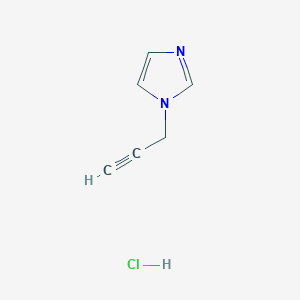 molecular formula C6H7ClN2 B1522835 1-(prop-2-yn-1-yl)-1H-imidazole hydrochloride CAS No. 1305710-83-1