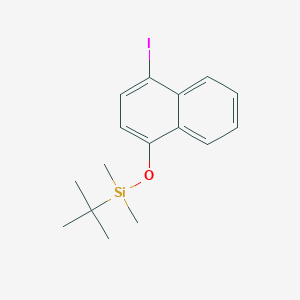 molecular formula C16H21IOSi B15228377 tert-Butyl((4-iodonaphthalen-1-yl)oxy)dimethylsilane 