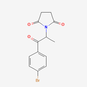 1-[1-(4-Bromophenyl)-1-oxopropan-2-yl]pyrrolidine-2,5-dione
