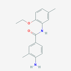 molecular formula C17H20N2O2 B15228385 4-Amino-N-(2-ethoxy-5-methylphenyl)-3-methylbenzamide CAS No. 1706444-85-0