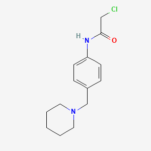 2-Chloro-N-(4-piperidin-1-ylmethyl-phenyl)-acetamide