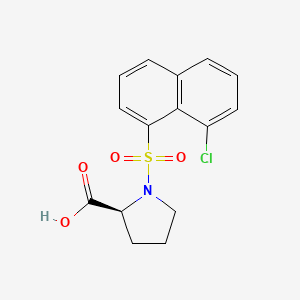 (S)-1-((8-Chloronaphthalen-1-yl)sulfonyl)pyrrolidine-2-carboxylicacid