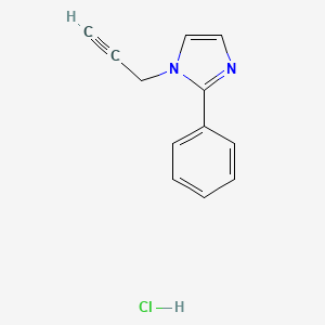 molecular formula C12H11ClN2 B1522842 2-phenyl-1-(prop-2-yn-1-yl)-1H-imidazole hydrochloride CAS No. 1269151-12-3