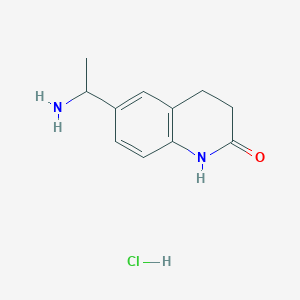 6-(1-Aminoethyl)-1,2,3,4-tetrahydroquinolin-2-one hydrochloride