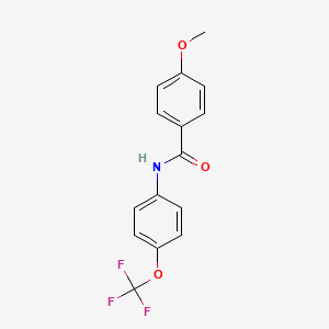 molecular formula C15H12F3NO3 B15228443 4-Methoxy-N-(4-(trifluoromethoxy)phenyl)benzamide 