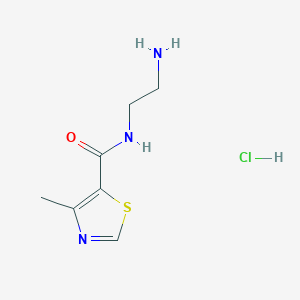 N-(2-aminoethyl)-4-methyl-1,3-thiazole-5-carboxamide hydrochloride