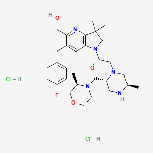 molecular formula C30H44Cl2FN5O3 B15228460 Tolinapant dihydrochloride CAS No. 1799328-50-9