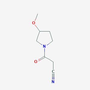 molecular formula C8H12N2O2 B15228547 3-(3-Methoxypyrrolidin-1-yl)-3-oxopropanenitrile 