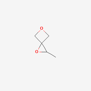 molecular formula C5H8O2 B15228557 2-Methyl-1,5-dioxaspiro[2.3]hexane 