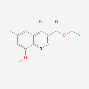 Ethyl 4-bromo-8-methoxy-6-methylquinoline-3-carboxylate