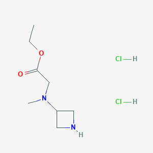 Ethyl 2-[(azetidin-3-yl)(methyl)amino]acetate dihydrochloride