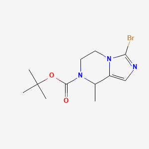 tert-Butyl 3-bromo-8-methyl-5,6-dihydroimidazo[1,5-a]pyrazine-7(8H)-carboxylate