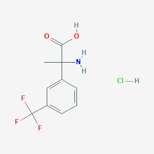 molecular formula C10H11ClF3NO2 B1522857 2-Amino-2-[3-(trifluoromethyl)phenyl]propanoic acid hydrochloride CAS No. 1251925-11-7
