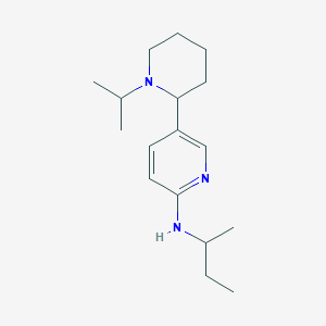 molecular formula C17H29N3 B15228570 N-(sec-Butyl)-5-(1-isopropylpiperidin-2-yl)pyridin-2-amine 