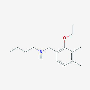 molecular formula C15H25NO B15228578 N-(2-Ethoxy-3,4-dimethylbenzyl)butan-1-amine 