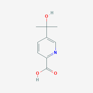 molecular formula C9H11NO3 B15228599 5-(2-Hydroxypropan-2-yl)picolinic acid 