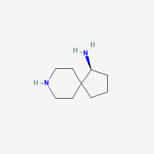 molecular formula C9H18N2 B15228632 (S)-8-Azaspiro[4.5]decan-1-amine 