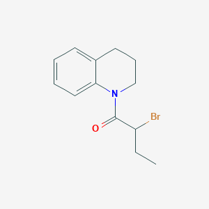 molecular formula C13H16BrNO B1522864 1-(2-Bromobutanoyl)-1,2,3,4-tetrahydroquinoline CAS No. 1283274-46-3