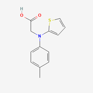 2-(Thiophen-2-yl(p-tolyl)amino)acetic acid