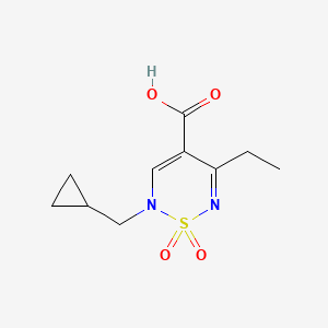 2-(cyclopropylmethyl)-5-ethyl-1,1-dioxo-1,2,6-thiadiazine-4-carboxylic acid