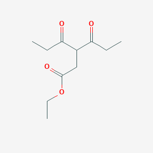 molecular formula C11H18O4 B1522869 Ethyl 4-oxo-3-propanoylhexanoate CAS No. 70597-95-4