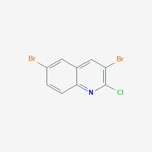 molecular formula C9H4Br2ClN B15228741 3,6-Dibromo-2-chloroquinoline 