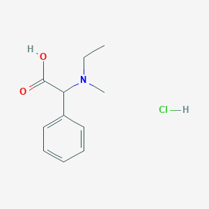molecular formula C11H16ClNO2 B1522875 2-[Ethyl(methyl)amino]-2-phenylacetic acid hydrochloride CAS No. 1251923-89-3