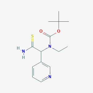 tert-butyl N-[carbamothioyl(pyridin-3-yl)methyl]-N-ethylcarbamate