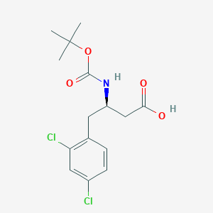molecular formula C15H19Cl2NO4 B152288 (R)-3-((叔丁氧羰基)氨基)-4-(2,4-二氯苯基)丁酸 CAS No. 269396-53-4