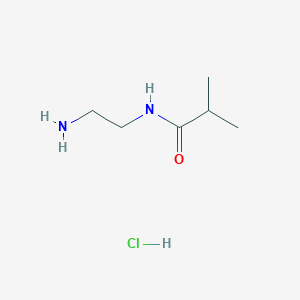 molecular formula C6H15ClN2O B1522880 N-(2-aminoethyl)-2-methylpropanamide hydrochloride CAS No. 916762-55-5