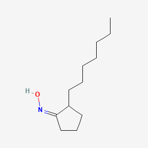 molecular formula C12H23NO B15228807 2-Heptylcyclopentanone oxime 