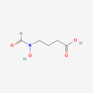 molecular formula C5H9NO4 B15228829 4-(N-Hydroxyformamido)Butanoic Acid 