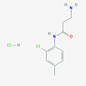 molecular formula C10H14Cl2N2O B1522884 3-amino-N-(2-chloro-4-methylphenyl)propanamide hydrochloride CAS No. 1251924-84-1